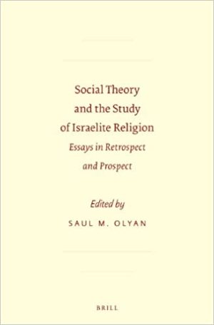 Social Theory and the Study of Israelite Religion Essays in Retrospect and Prospect