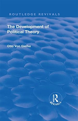 Revival The Development of Political Theory