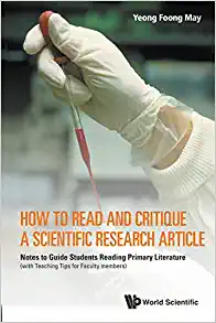 How To Read And Critique A Scientific Research Article Notes To Guide Students Reading Primary Literature