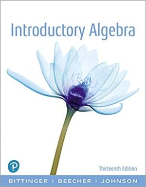 Introductory Algebra 13th Edition