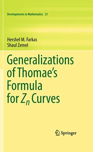 Generalizations of Thomaes Formula for Zn Curves