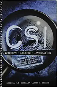CSI A Step by Step Guide to Writing Your Literature Review in Communication Studies