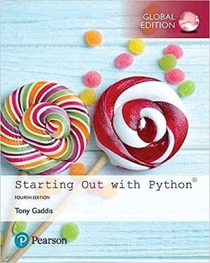 Starting Out with Python 4th Edition By Tony Gaddis