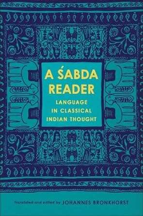 A sabda Reader Language in Classical Indian Thought