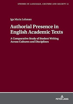 Authorial Presence in English Academic Texts