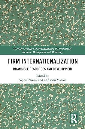 Firm Internationalization Intangible Resources and Development